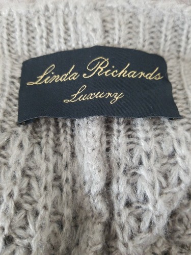 Linda Richards Luxury Raccoon And Mohair Cardigan Sweater - Picture 7 of 12