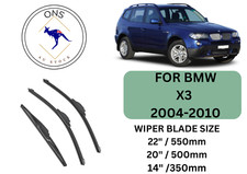 WIPER BLADES FOR BMW X3 2004-2010 (E83)