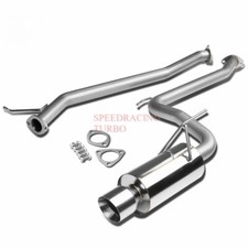 Stainless Catback Exhaust System Kit For 03-06 Honda Accord L4 4 Rolled Muffler