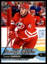 Trevor Carrick 2016-17 Upper Deck Young Guns RC #230 Carolina Hurricanes