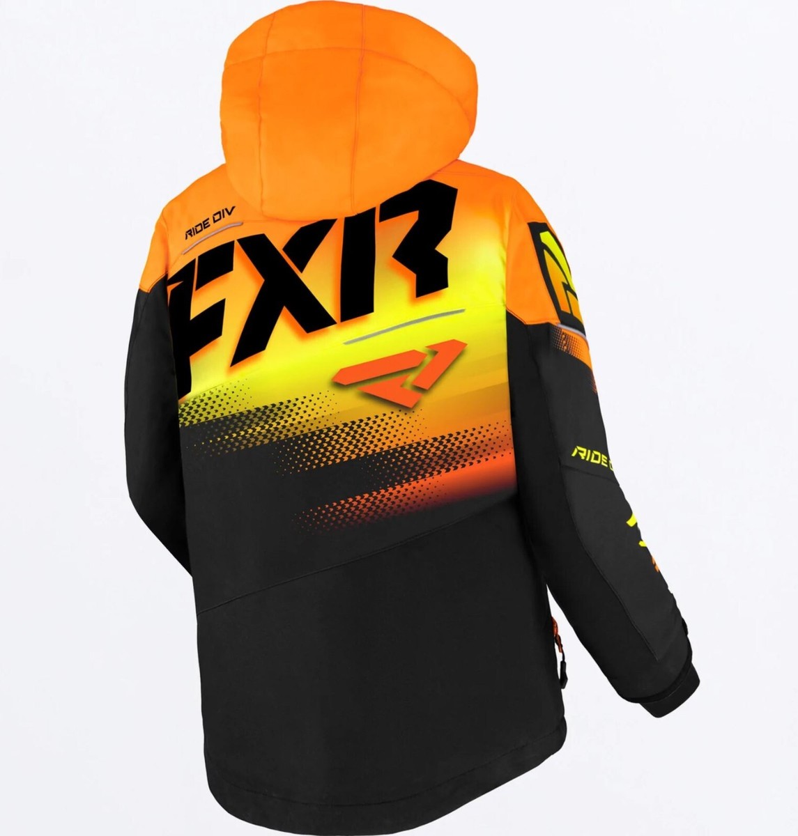 FXR Children kids Boost Snowmobile Jacket Orange HiVis 6 230406