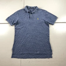 Polo Ralph Lauren Shirt Mens Large Blue Golf Short Sleeve
