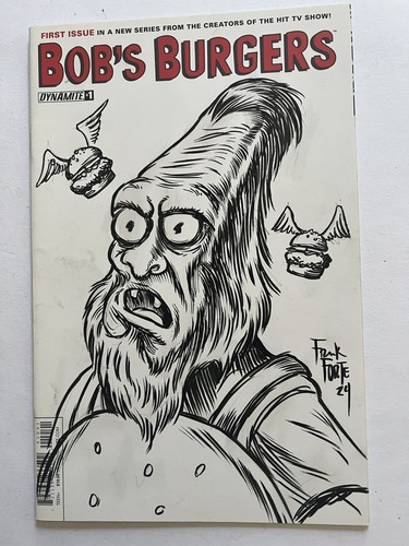 Bob's Burgers #1 Original Skizzencover von Frank Forte Tina Belcher Butts RAR - Bild 1 von 8