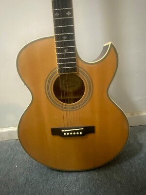 Epiphone PR 5E/N Natural Cutaway Acoustic Electric Guitar used