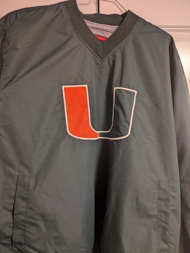 Franchise Club University of Miami Windbreaker V Neck Pullover Men XL - Picture 6 of 8