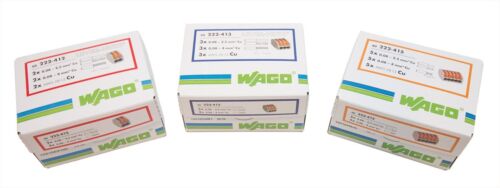 WAGO 222 LEVER-NUTS 140pc Wire Connector Assortment Pack 222-412,222-413,222-415 - Picture 2 of 3