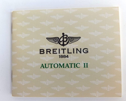 Notice D'instruction Originale Breitling Pour Montre Chronomat - Occasion