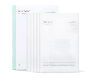 Mixsoon Beruhigende Masken mit Centella Maske Pack, 5 Stück