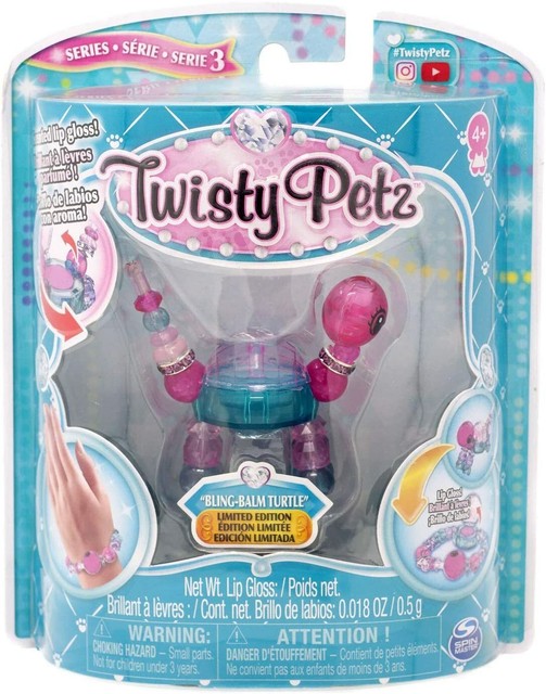 Twisty Petz Series 3 Blingbalm Turtle Lip Gloss Bracelet Limited