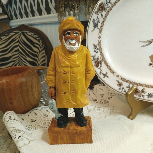 Hand Carved Fisherman/ Sailor, 7.5 