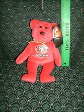 Ty Beanie Babies  NFL  SAN FRANCISCO 49ers Bear  2015  MWMT  RETIRED HTF