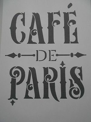 Schablone Cafe de Paris1 auf A4