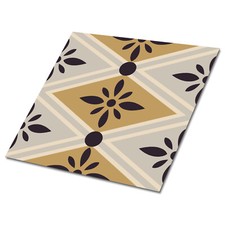 9pcs Tile Stickers Set Kitchen Peel and Stick Decals Floral design