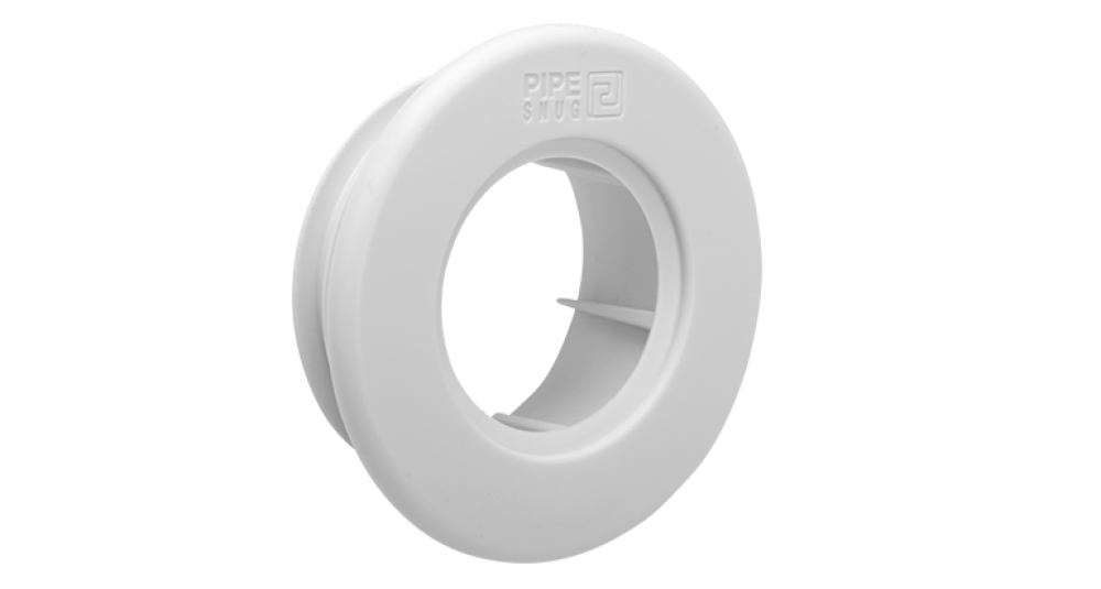 B&Q -  PipesnugWaste Pipe Collar And SealWhite 40mm (1 1/2") (Pack Of 2) - Image 2