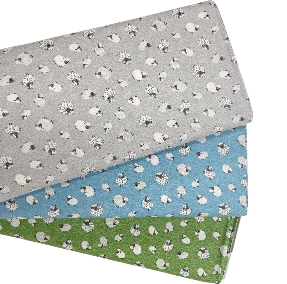 Farm Fabric Cotton Country Animal Chicken Cow Sheep Tractor Quilting Patchwork - Image 3 of 4