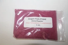 1 oz. Dragon Fruit (Pitaya) Juice Powder (Red  Hylocereus Costaricensis)