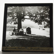Photo Plate Circa 1920-1930 Glass Positive Glass Slide 8.5cm X 8.5cm