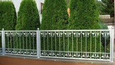 Wrought Iron Fencing Fencing Iron Monaco-Z80/150 Fire Galvanised