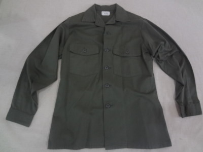 Military Jungle Fatigue Shirt 15 1/2 x 33 Man's Army USAF Vietnam