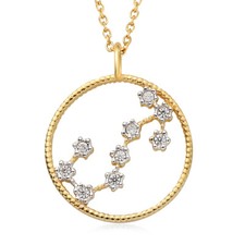 Scorpio Zodiac Sign Necklace Gold Constellation Horoscope Jewellery 925 Sterling