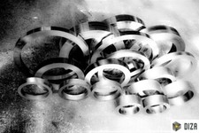 Anneaux de tube spéciaux brides en acier creux disques perforés manchons en a...