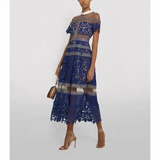 SELF-PORTRAIT Liliana Midi Dress US sz 2 SOLD OUT EVERYWHERE!!