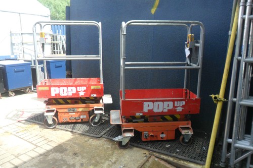 Pop Up Scissor Lifts Push Around