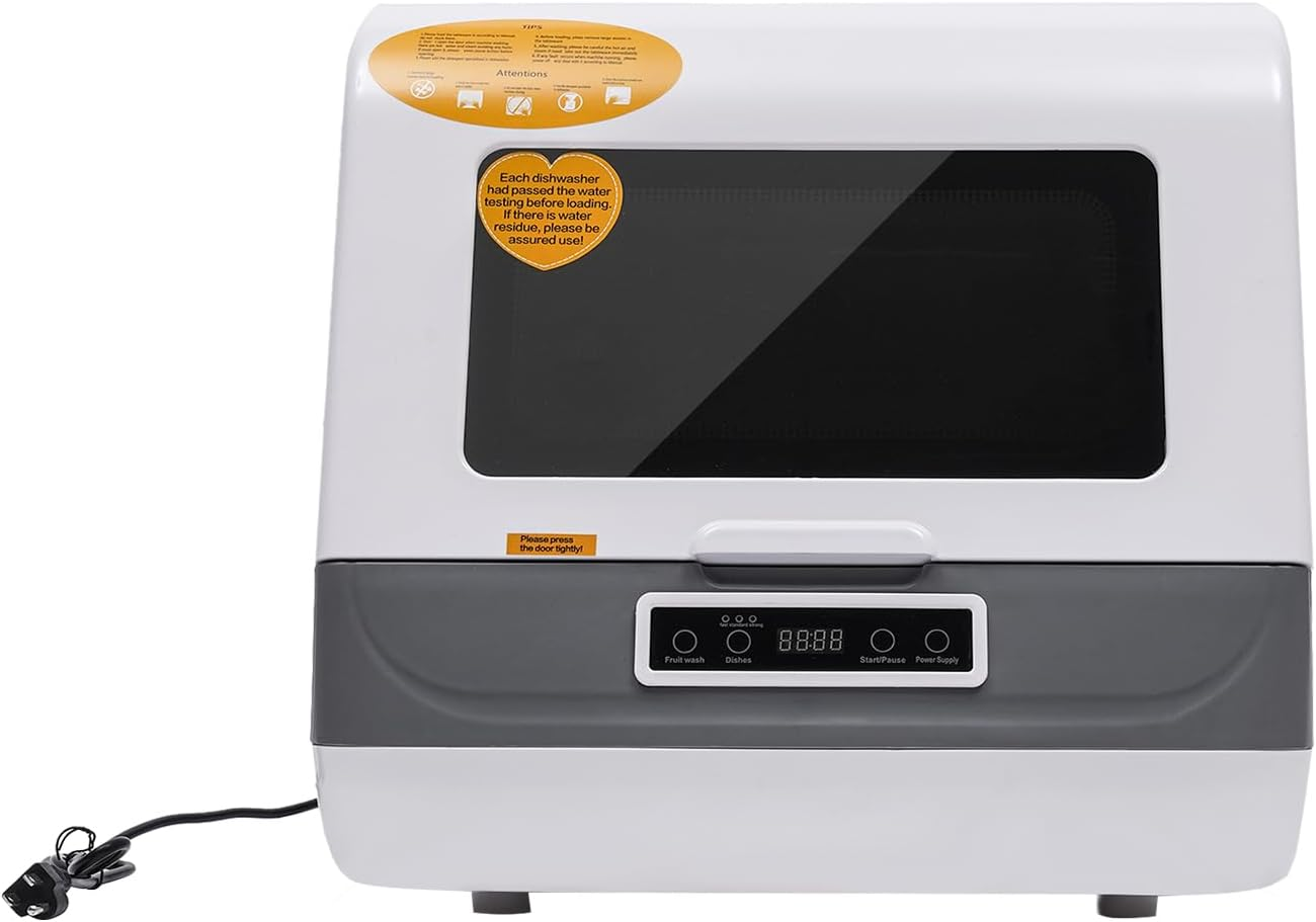Portable Countertop Dishwasher with Multiple Cleaning Modes – No Installation Needed