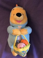 Vintage 2002 Fisher Price Easter Disney Springtime Pooh Bear with Basket