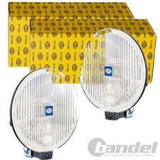 2x HELLA HALOGEN FERNSCHEINWERFER SATZ RUND S...