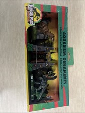 Jurassic Park 3-Piece Mini Ornament Aquarium Fish Tank Set Jurassic World Figure