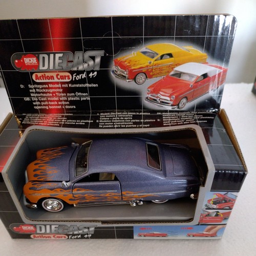 Coches de acción diecast Dickie Ford 1949, escala 1:38, retroceso, en caja, paquete sin usar, en caja - Imagen 9 de 20
