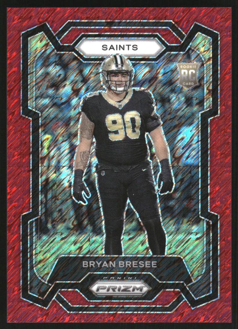 2023 Panini Prizm Prizms Red Shimmer #372 Bryan Bresee /35