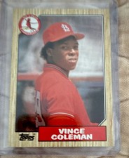 Topps 1987 Vince Coleman #590 St. Louis Cardinals Baseball Card