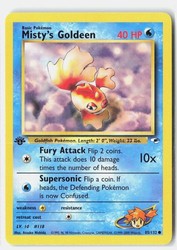 Misty's Goldeen 85/132 Gym Heroes 1st Edition