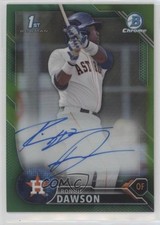 2016 Bowman Draft Chrome Pick Green Refractor 75/99 Ronnie Dawson Auto 0rf