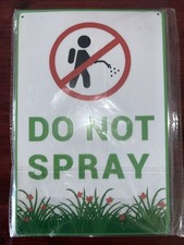 Do Not Spray Sign Sign-2 Pcs 12"x 8" Outdoor Durable Metal, Weather Resistant