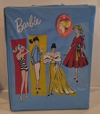 Vintage Barbie Wardrobe Carrying Case Blue 1961