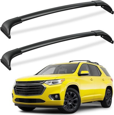 FengYu 220lbs Roof Rack Cross Compatible with Chevy Traverse 2018-2021, black 