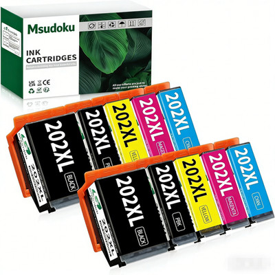 12x Druckerpatronen für Epson 202 XXL Expression Premium XP 6000 6005 6100 6105