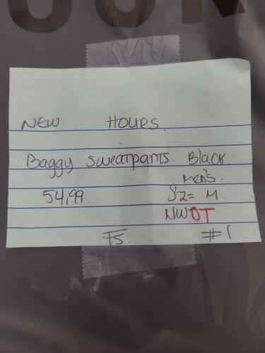 New Hours Baggy Jogginghose Herren US Größe M - Bild 7 von 7