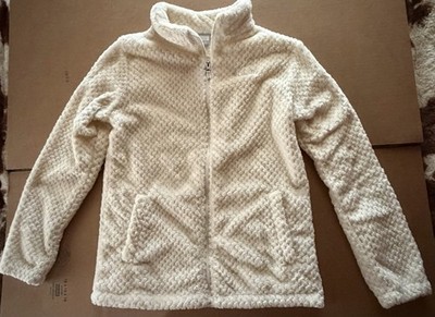 Coulmbia Youth Off White Zip Up Jacket