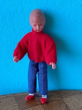 Junge Caco Biegepuppe Pulli Puppenstube  Puppenhaus 1:12 dollhouse doll boy