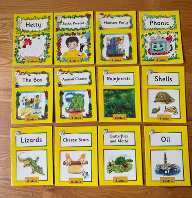 JOLLY PHONICS READERS - Lot of 12 - YELLOW Learn to Read Books Homeschool 2003