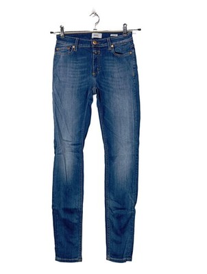 CLOSED Röhrenjeans Damen Jeans Gr. DE 34 blau Casual-Look