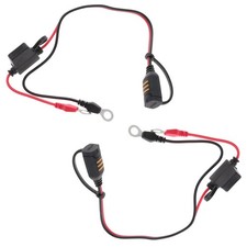 2x CTEK Comfort-Connect-Secure M8 56-261S Schnellkontaktkabel mit 15A Sicherung