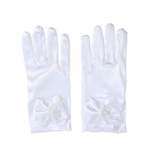  Princess Gloves Adult Bridal Fingerless Girls Satin White Fancy Dress