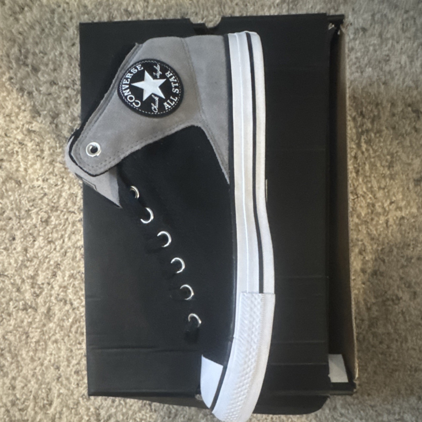 Converse CTAS High Street Mid Black/Grey/White Men's Sneakers 11 A16470C thumbnail 4