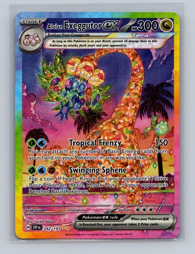 Alolan Exeggutor ex 242/191 Surging Sparks Pokemon Holo NM