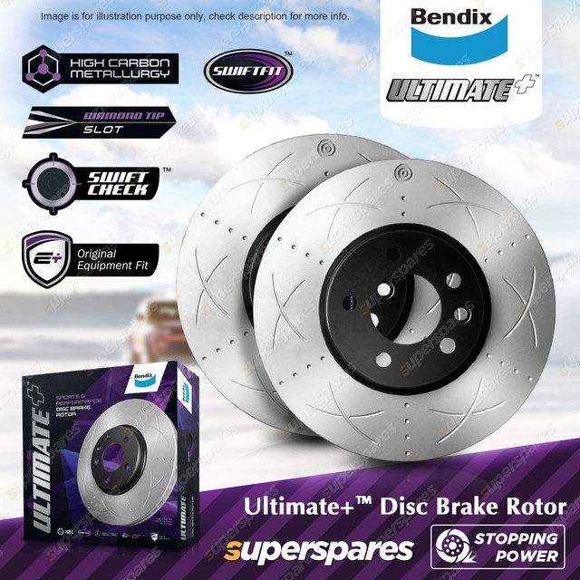 Bendix Front Ultimate+ Disc Brake Rotors for HSV Grange WH Maloo VU 3.8L 5.7L